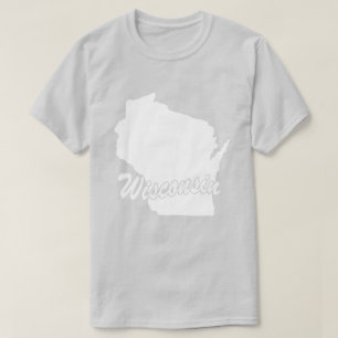 State Of Wisconsin Shape T-shirt