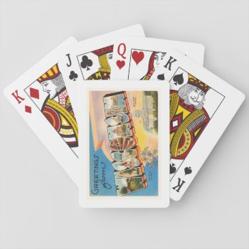 State Of Wisconsin Wi Old Vintage Travel Souvenir Playing Cards by AmericanTravelogue at Zazzle