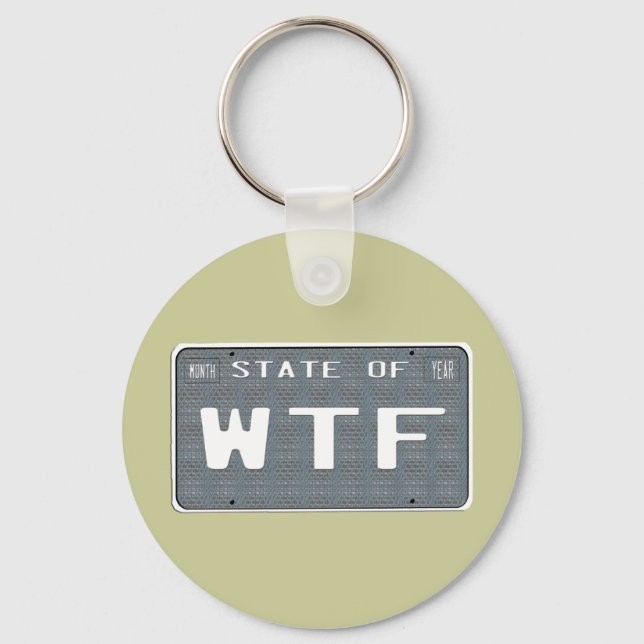State of  WTF Keychain (Front)