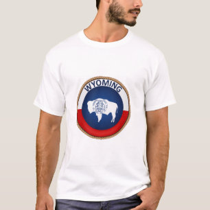 State of Wyoming Flag Seal T-Shirt