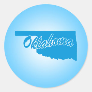 State Oklahoma Classic Round Sticker