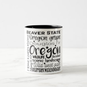 State/Oregon Two-Tone Coffee Mug