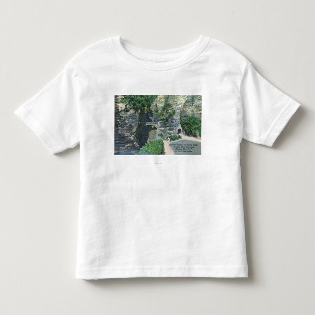 State Park Entrance Tunnel and Sentry Bridge Toddler T-shirt (Front)