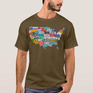 State Plates USA T-Shirt