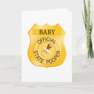 State Pooper Baby Shower Card