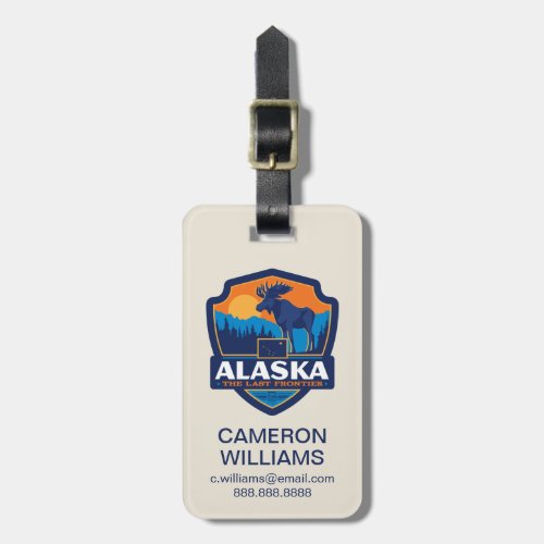 State Pride  Alaska Luggage Tag