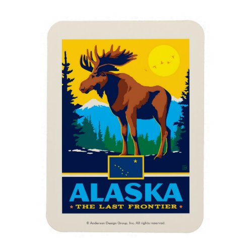 State Pride  Alaska Magnet