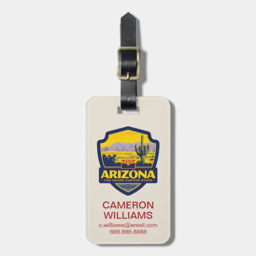 State Pride  Arizona 2 Luggage Tag