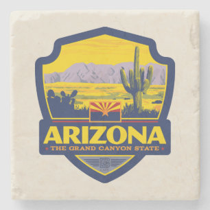 State Pride   Arizona 2 Stone Coaster