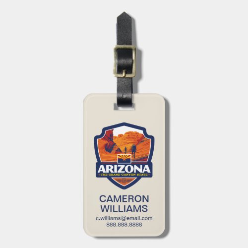 State Pride  Arizona Luggage Tag