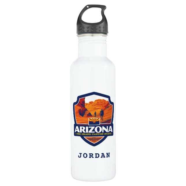 State Pride | Arizona Stainless Steel Water Bottle (Front)
