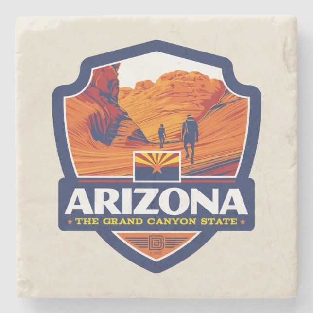 State Pride | Arizona Stone Coaster (Front)