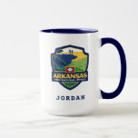 State Pride | Arkansas Mug<br><div class="desc">Anderson Design Group is an award-winning illustration and design firm in Nashville,  Tennessee. Founder Joel Anderson directs a team of talented artists to create original poster art that looks like classic vintage advertising prints from the 1920s to the 1960s.</div>