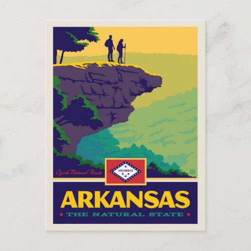 State Pride  Arkansas Postcard