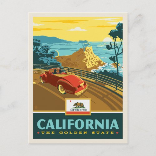 State Pride  California 2 Postcard