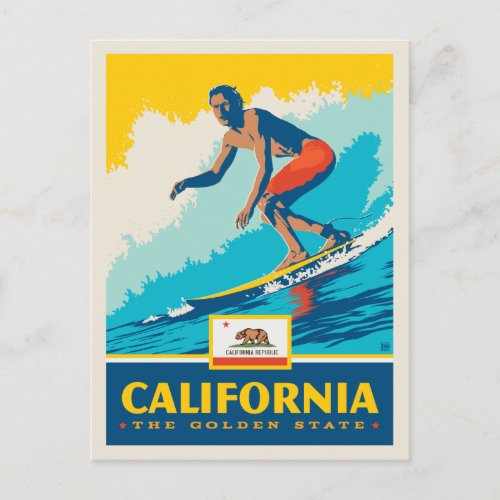 State Pride  California Postcard