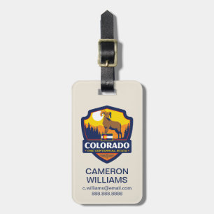 State Pride Colorado Luggage Tag