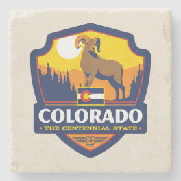 State Pride Colorado Stone Coaster