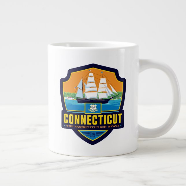 State Pride | Connecticut Giant Coffee Mug (Right)