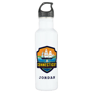 State Pride Connecticut Stainless Steel Water Bottle