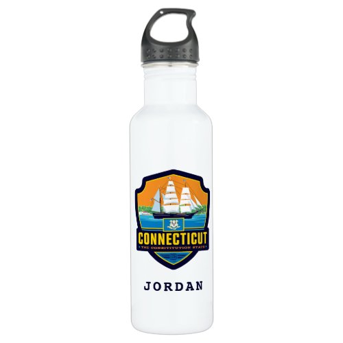 State Pride  Connecticut Stainless Steel Water Bottle