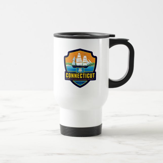 State Pride | Connecticut Travel Mug (Right)