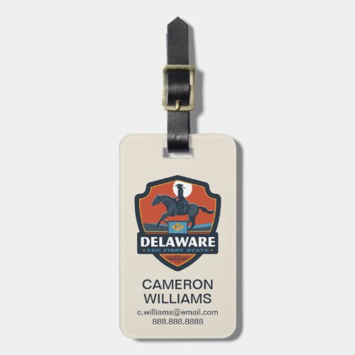 State Pride  Delaware Luggage Tag