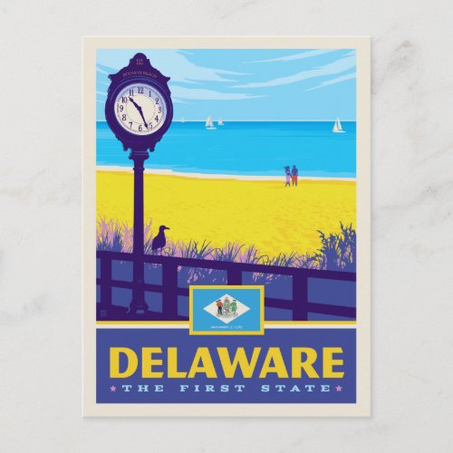 State Pride  Delaware Postcard