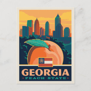 State Pride   Georgia Postcard