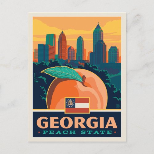 State Pride  Georgia Postcard