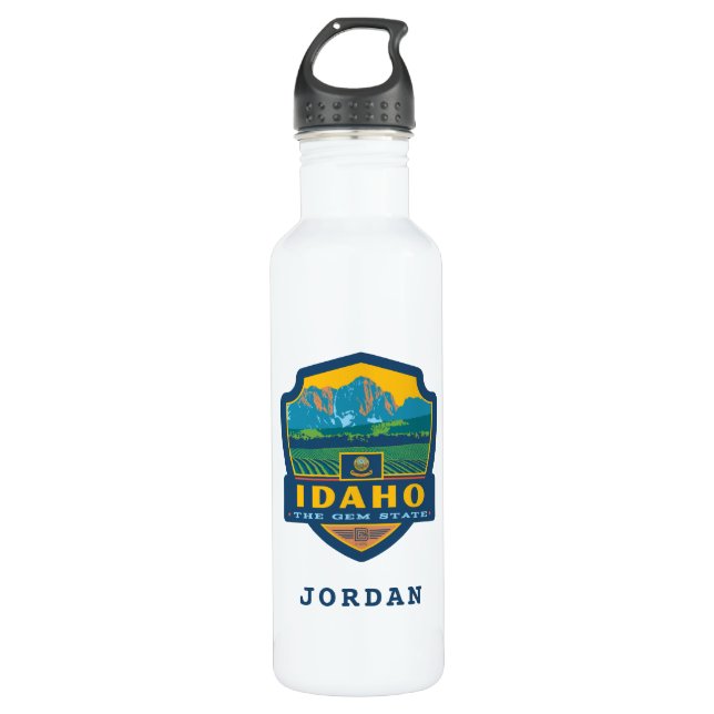 State Pride | Idaho Stainless Steel Water Bottle (Front)