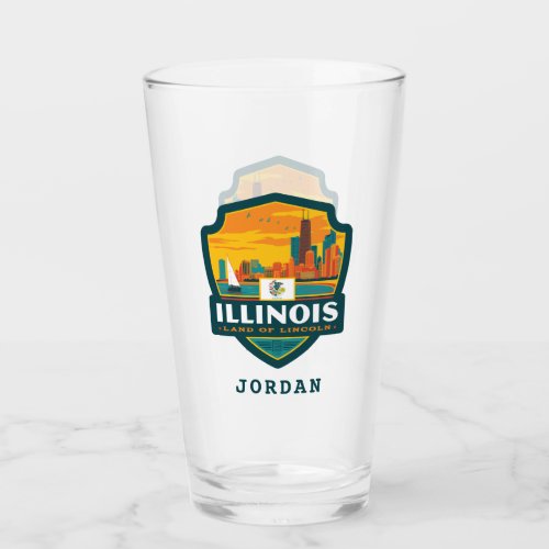 State Pride  Illinois Glass