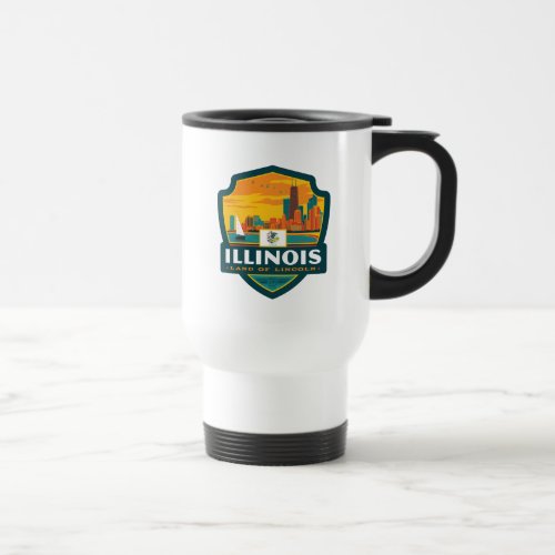 State Pride  Illinois Travel Mug