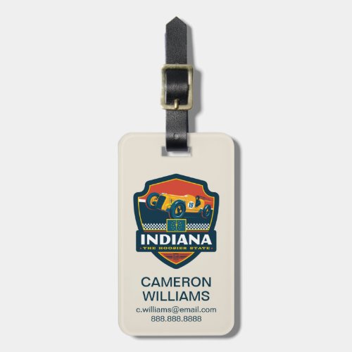 State Pride  Indiana Luggage Tag