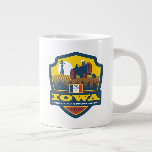 State Pride | Iowa Giant Coffee Mug (Right)