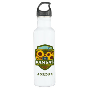State Pride Kansas Stainless Steel Water Bottle