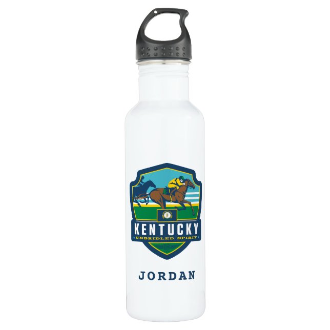 State Pride | Kentucky Stainless Steel Water Bottle (Front)