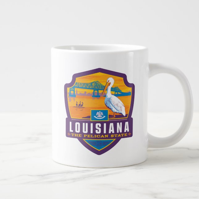 State Pride | Louisiana Giant Coffee Mug (Right)