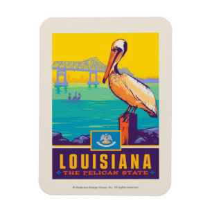 State Pride Louisiana Magnet
