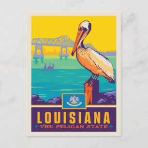 State Pride Louisiana Postcard