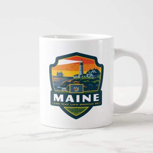 State Pride  Maine Giant Coffee Mug