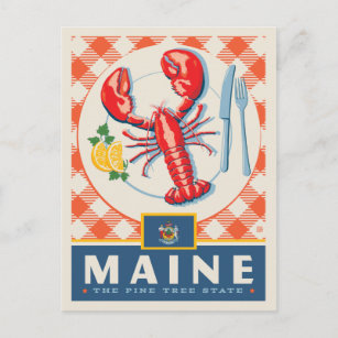 State Pride   Maine Postcard