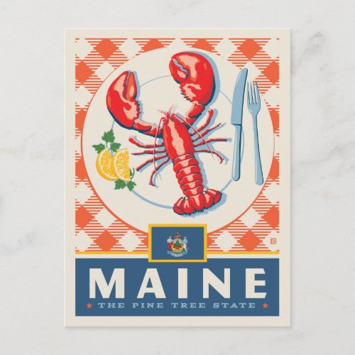 State Pride  Maine Postcard