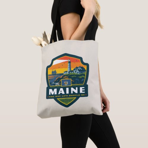 State Pride  Maine Tote Bag