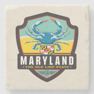 State Pride   Maryland Stone Coaster