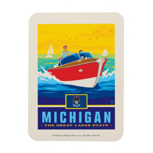 State Pride  Michigan Magnet