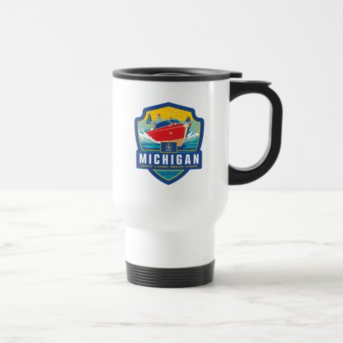 State Pride  Michigan Travel Mug