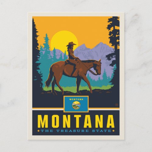 State Pride  Montana Postcard