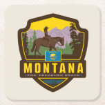 State Pride | Montana Square Paper Coaster
