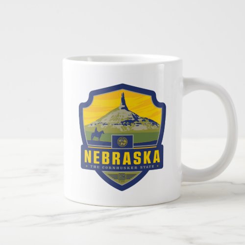 State Pride  Nebraska Giant Coffee Mug